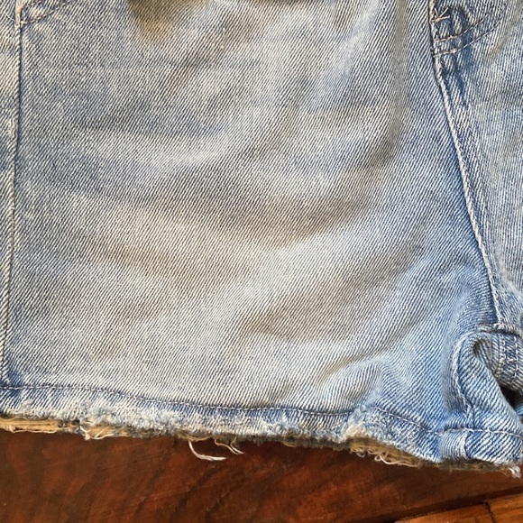 NWT SO High Rise Paperbag Waist Denim Mom Shorts 1 - Picture 4 of 13